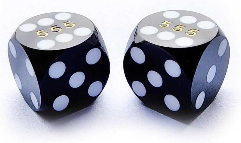 Bescon Professional Small Precision Dice 12.7mm (1/2 inch) with Random Serial Number, Mini Precision Cut Dice 12.7MM Opaque Black - Image 1